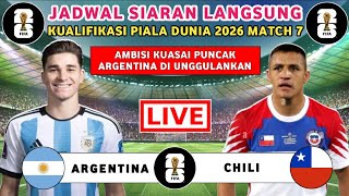 Jadwal kualifikasi piala dunia 2026  Argentina vs Chili  Jadwal Argentina 2024 zona Conmebol [upl. by Rudd]