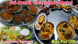 30 Years Old Pandi Chittinadu Restaurant Egmore  Food Review Tamil [upl. by Figge]