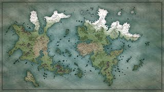 Epic fantasy map timelapse drawing Wonderdraft [upl. by Sauers]