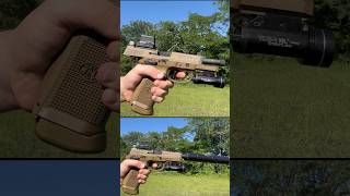 45ACP No Silencer vs Silencer [upl. by Kalle]