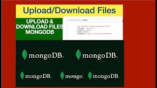 How to upload and download files TOFROM MongoDB Using Python  Mongdb  GridFS MongoDB  Pymongo [upl. by Cariotta778]