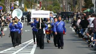 4K 王寺町立 王寺中学校 吹奏楽部 ＠ 京都さくらパレード2016 [upl. by Shalna]