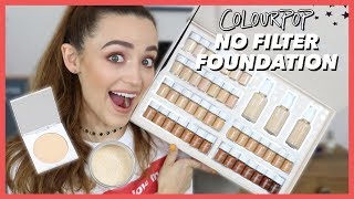 NEW COLOURPOP FOUNDATION  Review  Wear Test [upl. by Eeznyl]