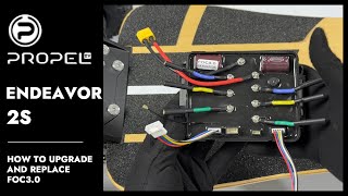 Electric Skateboard Controller FOC30 Upgrade Installation Tutorial for ENDEAVOR 2 S [upl. by Yesnel]