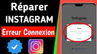 Comment réparer quotVeuillez patienter quelques minutes avant de réessayerquot sur Instagram  Instagram [upl. by Brucie]