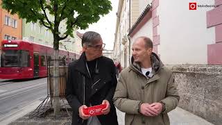 Bürgermeisterstichwahl Stadtspaziergang mit Johannes Anzengruber [upl. by Aihsema55]