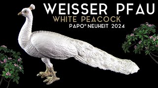 Papo ® Weisser Pfau  White Peacock  Paon blanc  Neuheit 2024 New  Review [upl. by Oos]