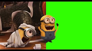 Minions quotwhat amp heyquot Meme Green screen high quality UHD [upl. by Oinotna504]