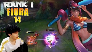 14 Fiora vs Tahm Kench  Over 20 Kills  14Fiora Fiora Guide [upl. by Templer549]