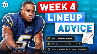 Week 4 Start or Sit Advice  Waiver Stashes Trades and More 2023 Fantasy Football [upl. by Bailey]