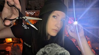 ASMR haircut RP ✂️ your hairstylist wont stop showing off 💎 ring│SNIP│CLIP│light triggers [upl. by Kimber]