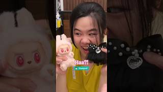 DANDANIN labubu  LEBIH BAGUS YANG PINK ATAU HIJAU 💖 popmart blindbox unboxing [upl. by Tumer]