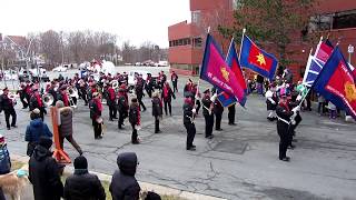 Salvation Army Band Marching in the 2017 St Johns Santa Claus Parade [upl. by Frieder]