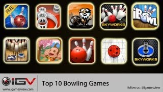 Top 10 Bowling Games For iPhone iPod Touch and iPad [upl. by Nyliuqcaj]