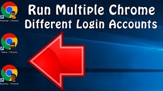 How To Run Multiple Google Chrome For Multiple Different Login Accounts on Laptop  Computer  PC [upl. by Elahcim401]