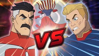 OmniMan VS Homelander ANIMATED FIGHT  Invincible VS The Boys DEATH BATTLE [upl. by Neirda]