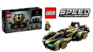 LEGO 76923 Lamborghini Lambo V12 Vision Gran Turismo Speed Build [upl. by Drandell]