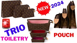 NEW LOUIS VUITTON TRIO TOILETRY POUCH 🚨 SOLD AS SET 🚨 [upl. by Coffee]