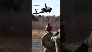 US Army conducting a refuelingarming mission for AH64 Apache during exercise Summit Strike 24 [upl. by Hawkie]