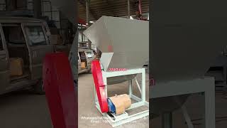 Forklift loading ice crusher Custom ice crusher Large inlet ice crusher [upl. by Tebasile]