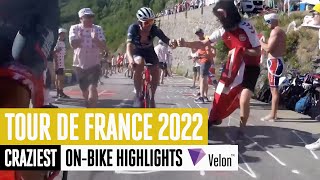 CRAZY Tour de France onbike footage  Best onbike highlights [upl. by Mavilia]