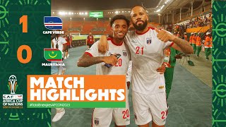 HIGHLIGHTS  Cape Verde🆚 Mauritania  ملخص مباراة كاب فيردي وموريتانيا TotalEnergiesAFCON2023 [upl. by Blasien]