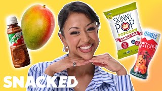 Liza Koshy Breaks Down Her Favorite Snacks  Snacked [upl. by Nebe839]