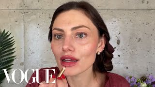 Phoebe Tonkins Guide to Heatless Curls and Red Lipstick  Beauty Secrets  Vogue [upl. by Acinat477]