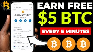 Receive Free Bitcoin In Every 5 Minutes  Free BTC Earning Site 2024 [upl. by Eniledam824]