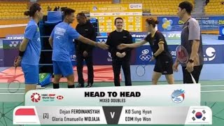 XD  SF  FERDINANSYAHWIDJAJA INA VS Sung HyunHye Won KOR  Korea Masters 2024 Badminton [upl. by Lamag464]