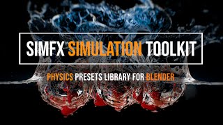 Crown Splash  Blender Addon Sim FX Simulation Toolkit Tutorial [upl. by Brandy]