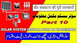 Solar DC to Ac Inverter for home solar system installation in urdu hindi video 10 [upl. by Rubia]