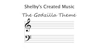 Shelbys Created music The Godzilla Theme Piano [upl. by Mairim]