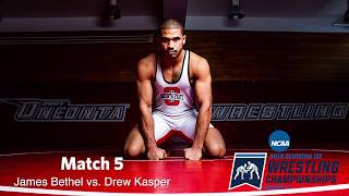 James Bethel vs Drew Kasper  NCAA 2019 [upl. by Cyrillus229]