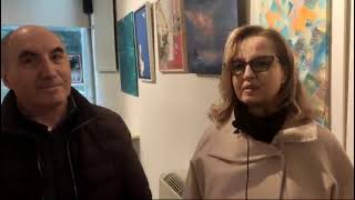 Annamaria DeVito dona unopera al coordinatore Museo di Teora Nicola Guarino  di MVitiello per AampS [upl. by Tennes86]