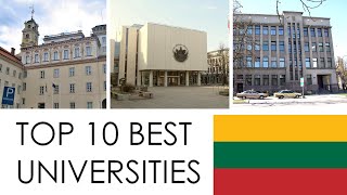 TOP 10 BEST UNIVERSITIES IN LITHUANIA  TOP 10 MEJORES UNIVERSIDADES DE LITUANIA [upl. by Kemp65]