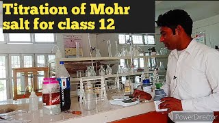 Preparation of N20 solution of KMnO4 solution  Titration of Mohr salts for class 12 [upl. by Epillihp986]