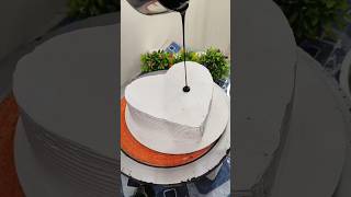 Chocolate heart shaped Cake with 1M nozzle for beginners shorts trending cake chocolate [upl. by Nnaear]