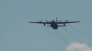 C130s drop cargo and flares at Hardwood Range [upl. by Anuat]