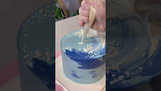 frost frosting cake decoration viralvideo shortvideo instagram food baking bakery [upl. by Jerrome]