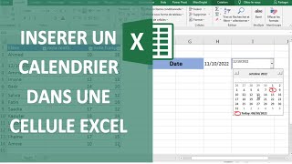 EXCEL  INSÉRER UN CALENDRIER DANS UNE CELLULE 📆 [upl. by Saudra]