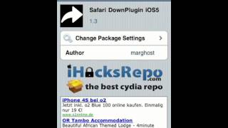 How to install Safari Download Manager on IOS 5 or IOS 501 via Cydia free [upl. by Calise]