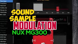 nux mg 300 modulation chorus [upl. by Nocaj]