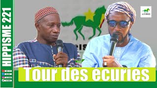 TOUR DES ECURIES AVEC PERE CHEIKH DEME ANCIEN JOCKEY TIVAOUNE [upl. by Tenom]