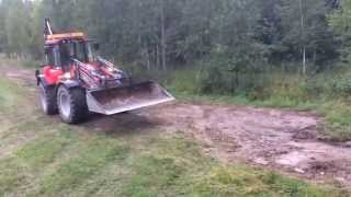 Radiostyrd Huddig 1260 C  Lastning dumper Radio controlled backhoe loader loading a truck [upl. by Redvers]