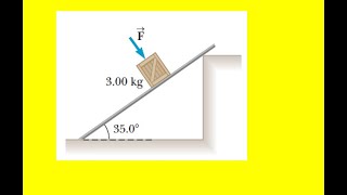 The coefficient of static friction between the 300kg crate and the 350 incline [upl. by Alyos]