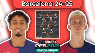 COM O MELHOR BRASILEIRO DA ATUALIDADE A TÁTICA DO BARCELONA DE HANSI FLICK NO PES 2021 [upl. by Sarene]