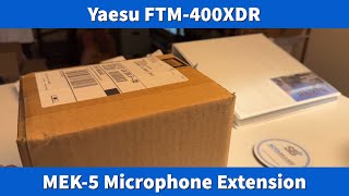 Yaesu FTM400XDR MEK5 Microphone Extender with warning yaesu ftm400 [upl. by Ardaid]