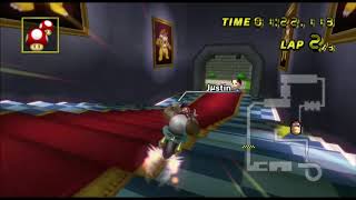 MKW N64 Bowsers Castle glitch Flap  48689  Justin [upl. by Llerrat]