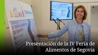 La Diputación celebra la IV Feria de Alimentos de Segovia que contará con treinta productores [upl. by Suertemed]